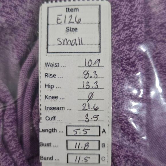 Seamless Runched Leggings & Twist Back Bra Activewear Size S (E126) - Picture 8 of 8